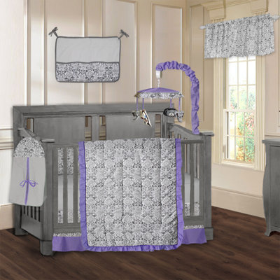 Purple cot bedding sets best sale